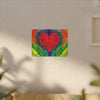 Rainbow Heart of  LOVE Tie-Dye Canvas Print | JamminOn