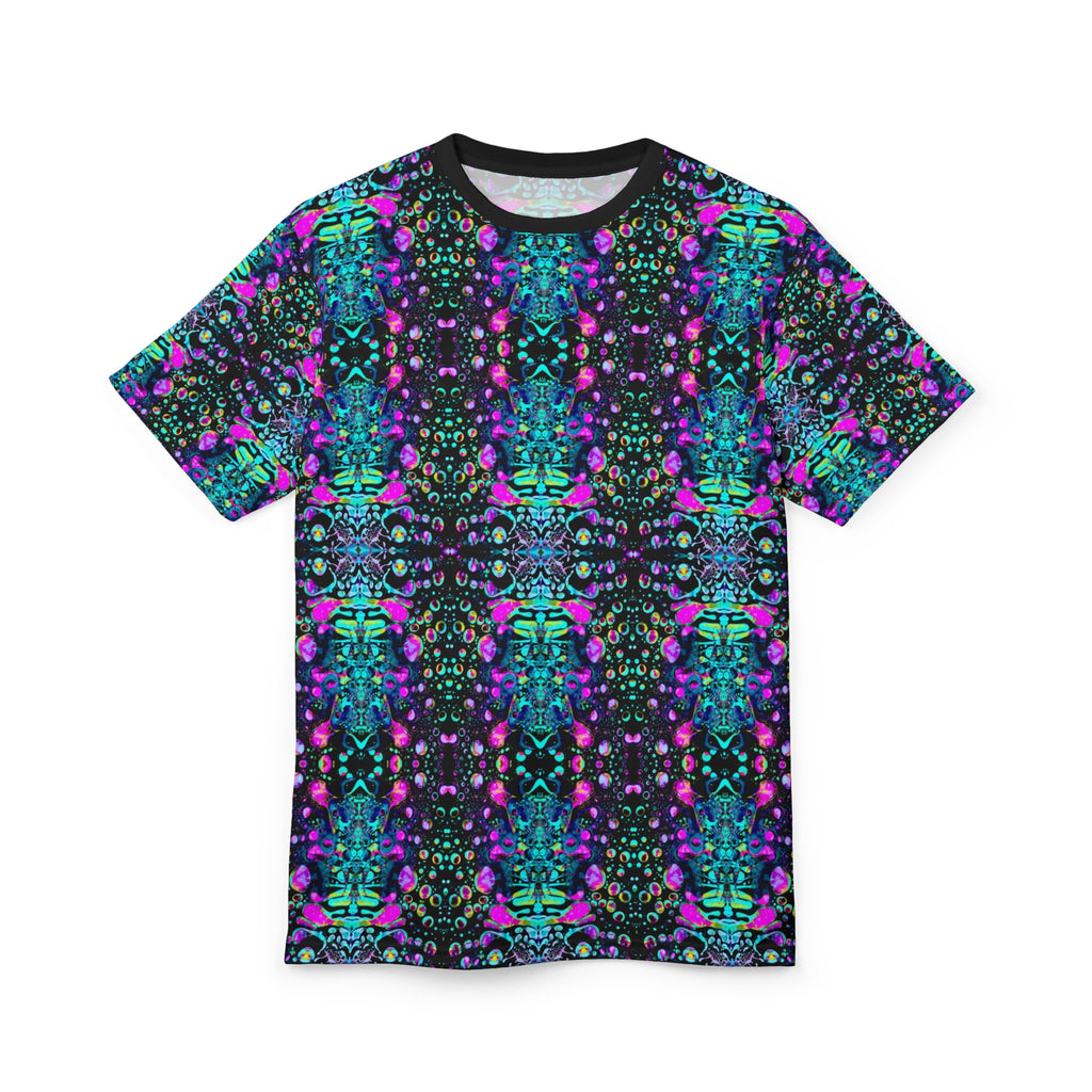 Cyan Liquid Light All Over Print Shirt JamminOn