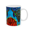 Buffalo Skull Tie-Dye Ceramic Mug | JamminOn