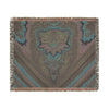 Psychedelic Tie-Dye Woven Blanket | JamminOn Festival Art