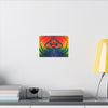 Psychedelic Mushroom Mandala Tie-Dye Canvas Print | JamminOn