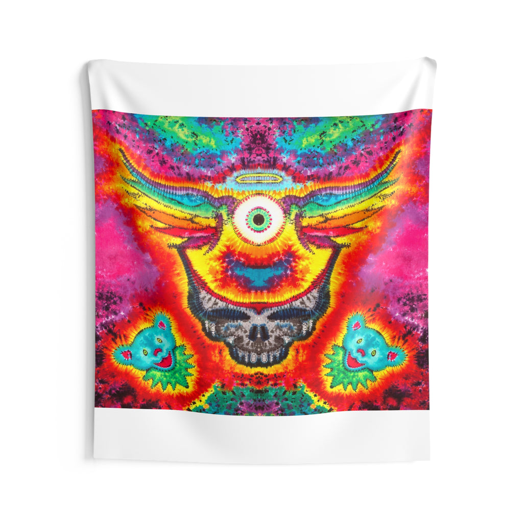Cosmic Third Eye Stealie Tie-Dye Tapestry | JamminOn