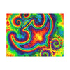 Om Symbol Rainbow Tie-Dye Canvas Print | JamminOn