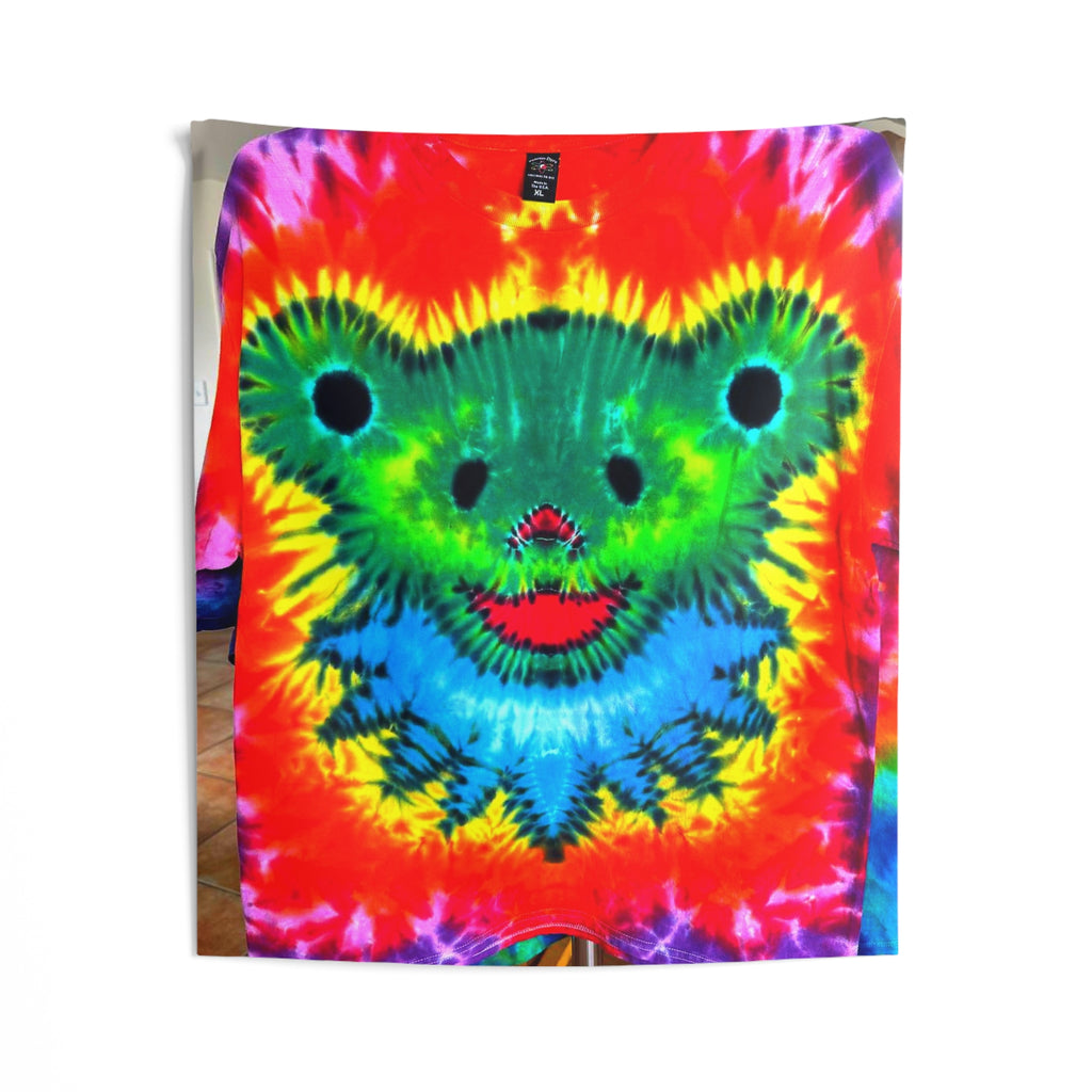 Rainbow Bear Full Spectrum Tie-Dye Wall Tapestry | JamminOn