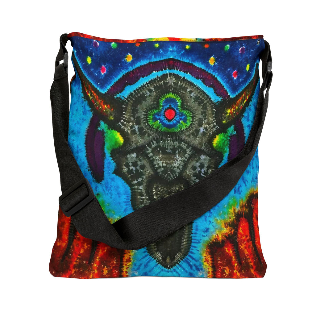 Buffalo Skull Tie-Dye Tote Bag | JamminOn