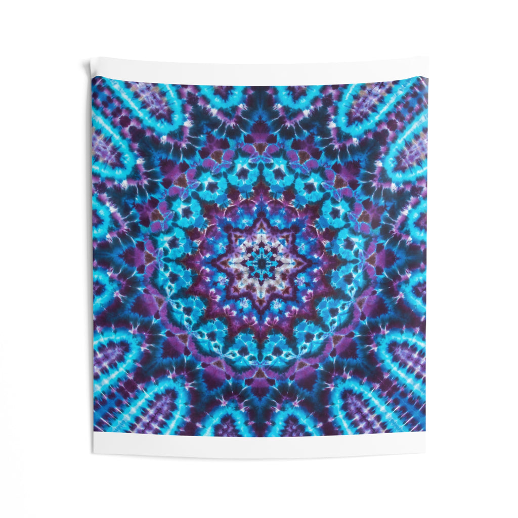 Azure Tie-Dye Psychedelic Wall Tapestry | JamminOn