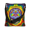 Stealie Skull Bear Heart Tie-Dye Tote Bag | JamminOn