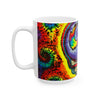 Stealie Skull Bear Heart Tie-Dye Ceramic Mug | JamminOn
