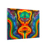 Bear and Mushroom Tie-Dye Canvas Print | JamminOn