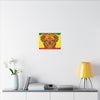 Rasta Lion Tie-Dye Canvas Print | JamminOn