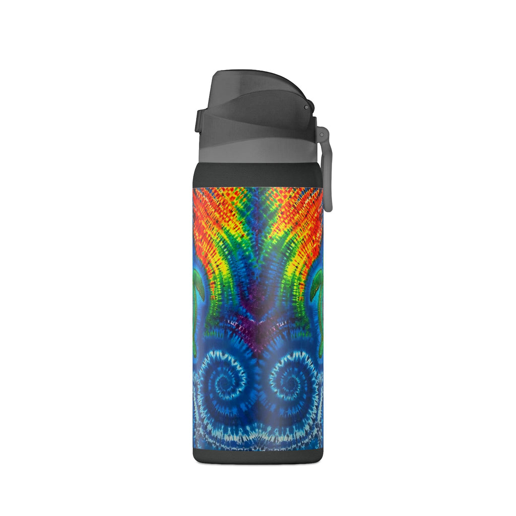 Honu the Hawaiian sea turtle insulated 32 oz Water Bottle — Vibrant Turtle Tie-Dye 32oz