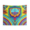 Dancing Bear Heart Burst Tie-Dye Tapestry | JamminOn