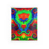 Orange Bear Rainbow Spirals Tie-Dye Wall Tapestry | JamminOn