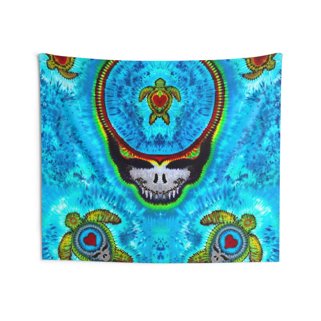 Terrapin Hearts Stealie Tie-Dye Tapestry | JamminOn