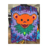 Orange Bear Radial Tie-Dye Wall Art Canvas Print | JamminOn