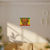 Rasta Lion Tie-Dye Canvas Print | JamminOn