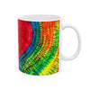 Rainbow Heart Tie-Dye Ceramic Mug | JamminOn