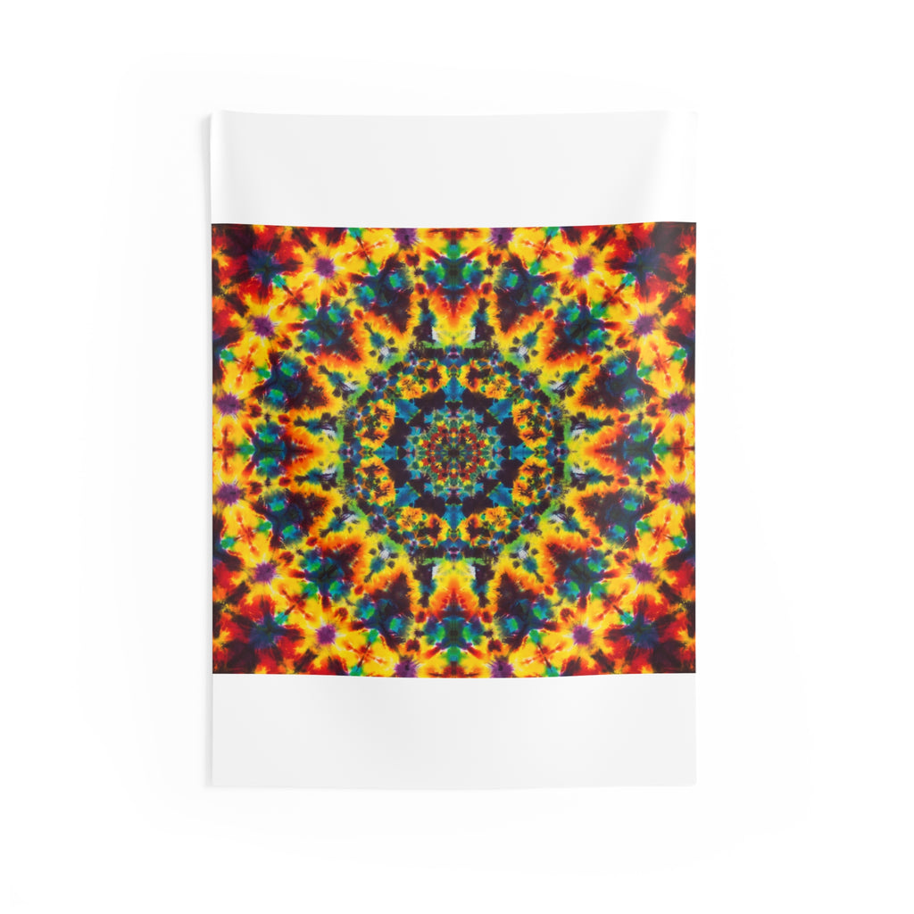 Lions Mane Fire Mandala Tie-Dye Tapestry | JamminOn