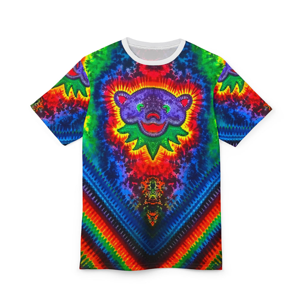 Purple Bear Chevron Tie-Dye AOP Shirt | JamminOn
