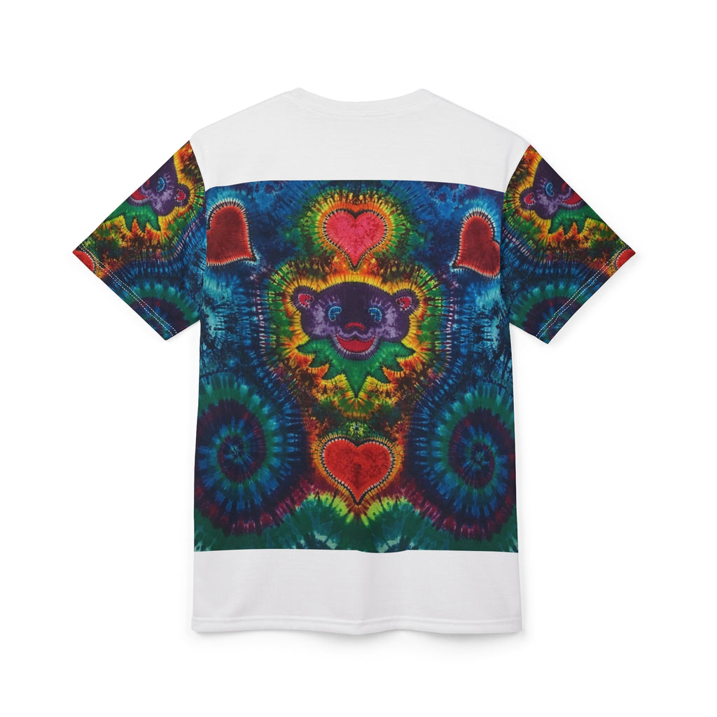 Cosmic Bear Hearts Tie-Dye AOP Shirt - JamminOn