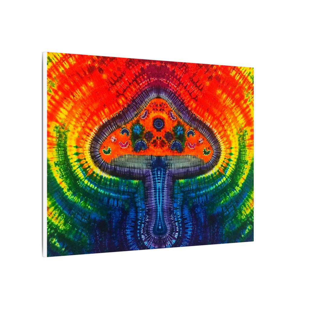 Psychedelic Mushroom Mandala Tie-Dye Canvas Print | JamminOn