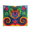 Purple Dancing Bear Hearts Tie-Dye Wall Tapestry | JamminOn