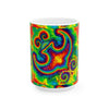 Om Symbol Rainbow Tie-Dye Ceramic Mug | JamminOn