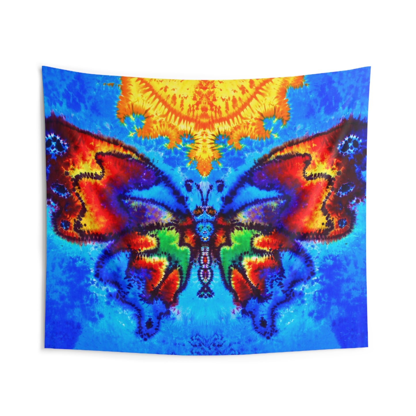 Blue Moth Tapestry