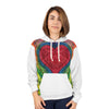 Rainbow Heart Mandala Tie-Dye AOP Hoodie | JamminOn