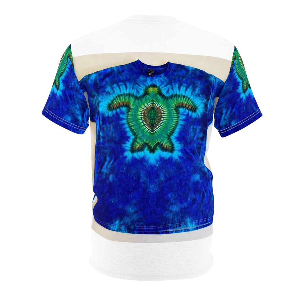 Blue Ocean Sea Turtle Tie-Dye AOP Shirt - JamminOn