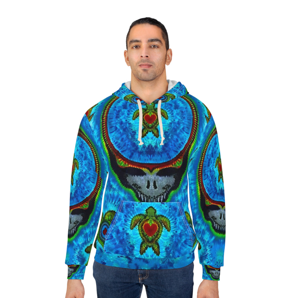 Stealie Sea Turtle Mandala Tie-Dye AOP Hoodie | JamminOn