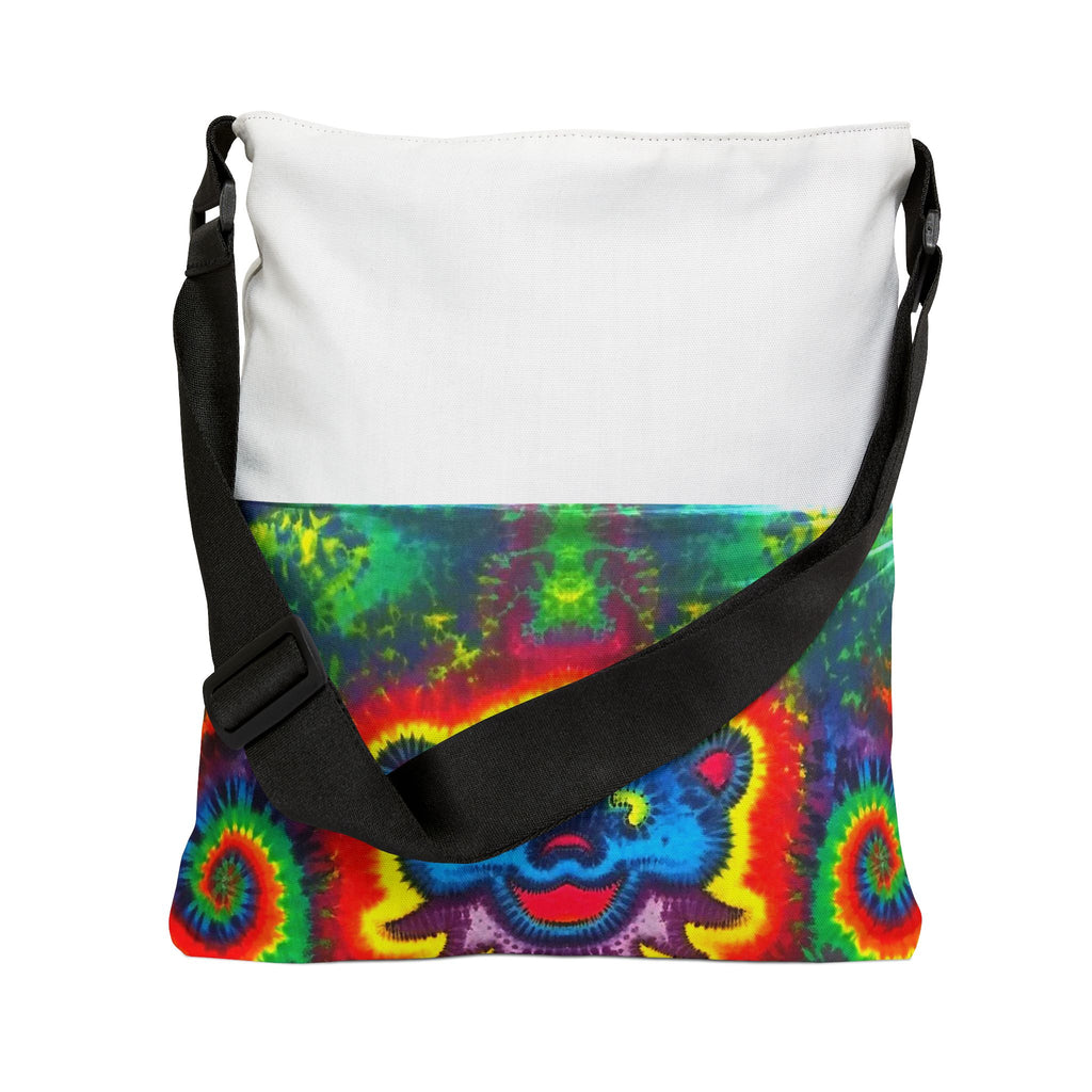 Blue Bear Heart Tie-Dye Tote Bag | JamminOn