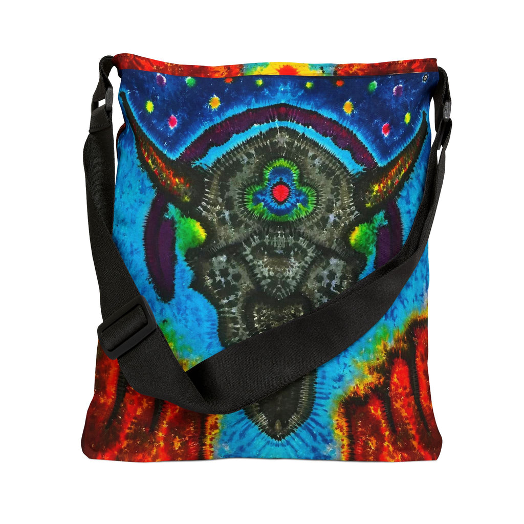 Buffalo Skull Tie-Dye Tote Bag | JamminOn