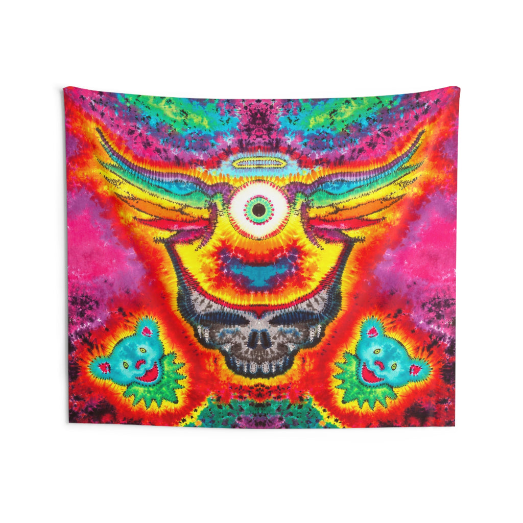 Cosmic Third Eye Stealie Tie-Dye Tapestry | JamminOn