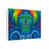Rainbow Arch Sea Turtle Tie-Dye Canvas Print | JamminOn