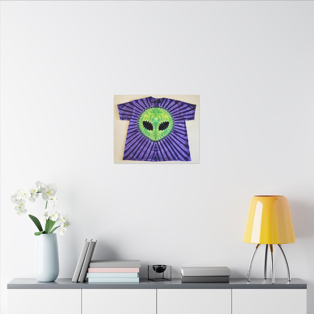 Alien Starburst Tie-Dye Wall Art Canvas Print | JamminOn