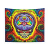 Stealie Skull Bear Heart Tie-Dye Wall Tapestry | JamminOn