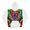 Purple Dancing Bear Hearts Tie-Dye AOP Hoodie | JamminOn