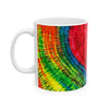Rainbow Heart Tie-Dye Ceramic Mug | JamminOn
