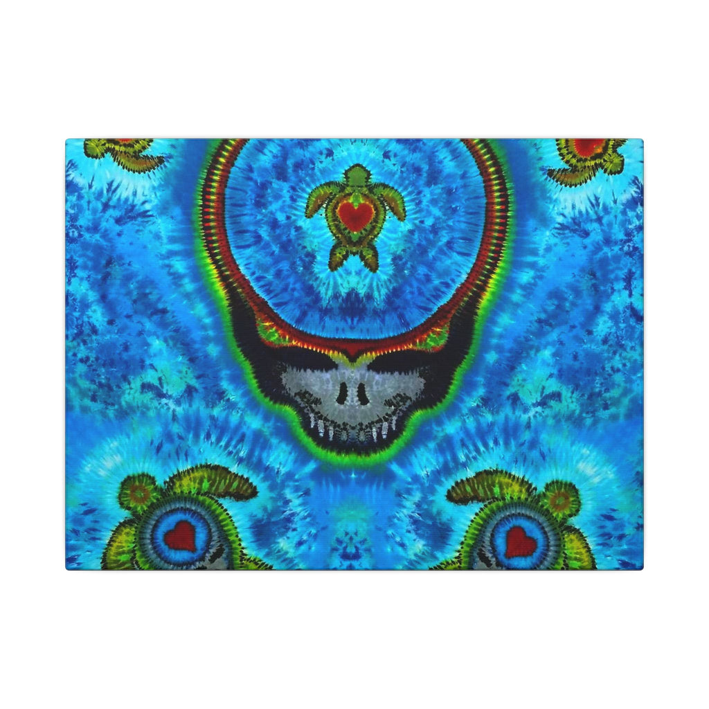Stealie Turtle Mandala Tie-Dye Canvas Print | JamminOn