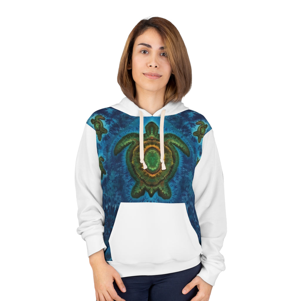 Sea Turtle Family Mandala Tie-Dye AOP Hoodie | JamminOn