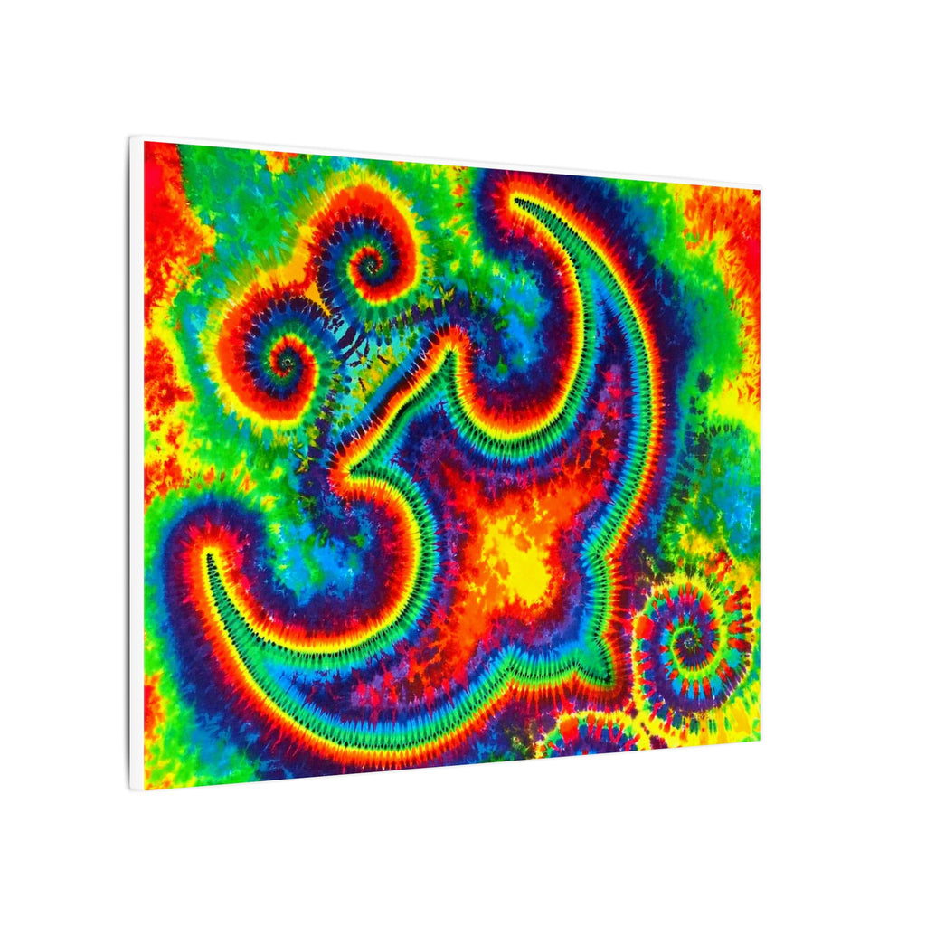 Om Symbol Rainbow Tie-Dye Canvas Print | JamminOn