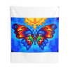 Blue Moth Tie-Dye Psychedelic Wall Tapestry | JamminOn