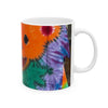Orange Bear Radial Psychedelic Tie-Dye Coffee Mug | JamminOn