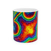 Om Symbol Rainbow Tie-Dye Ceramic Mug | JamminOn