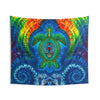 Rainbow Arch Sea Turtle Tie-Dye Wall Tapestry | JamminOn