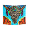 Desert Skull Cosmic Tie-Dye Wall Tapestry | JamminOn