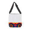 Purple Dancing Bear Hearts Tie-Dye Tote Bag | JamminOn
