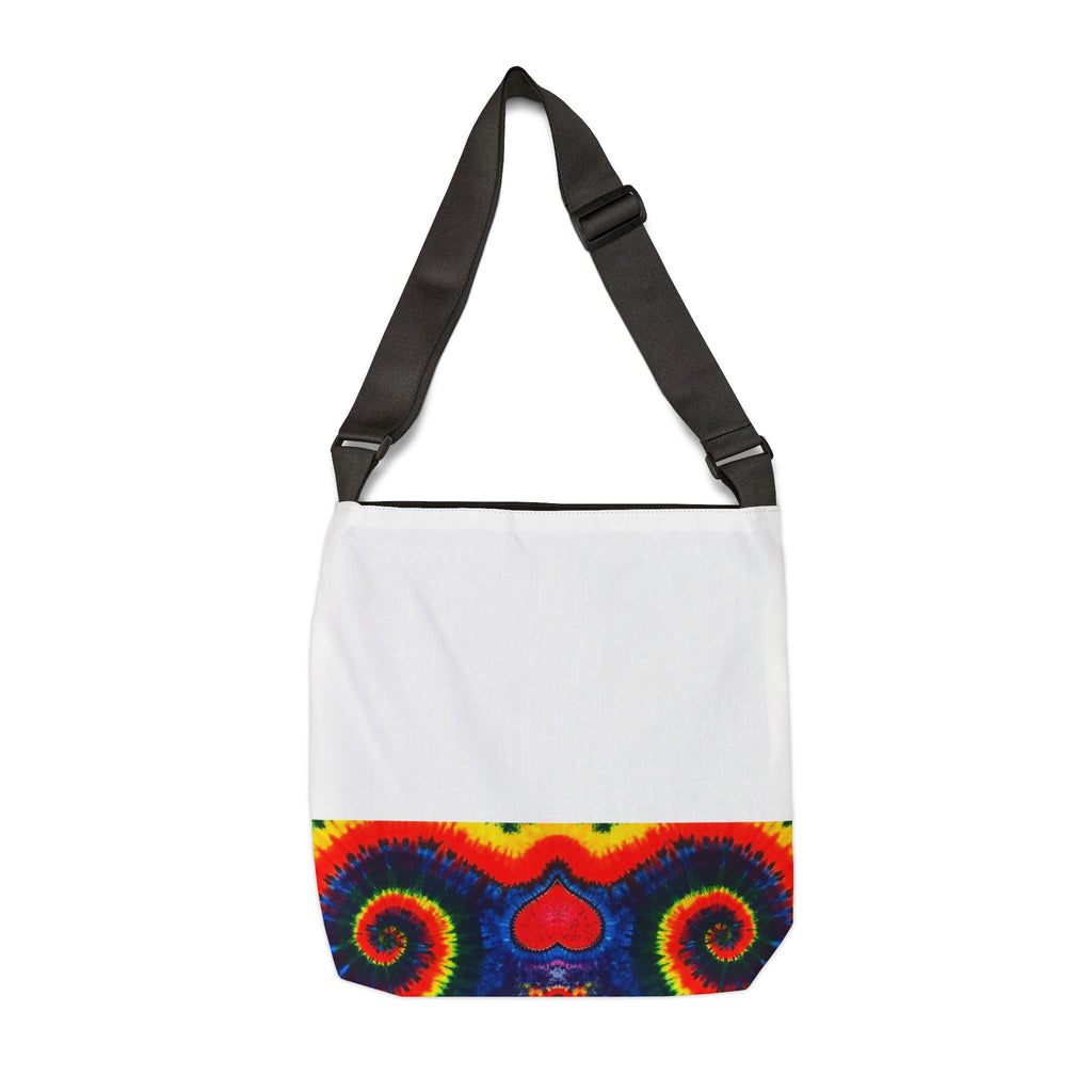 Purple Dancing Bear Hearts Tie-Dye Tote Bag | JamminOn