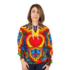Blue Bear Heart Tie-Dye AOP Hoodie | JamminOn